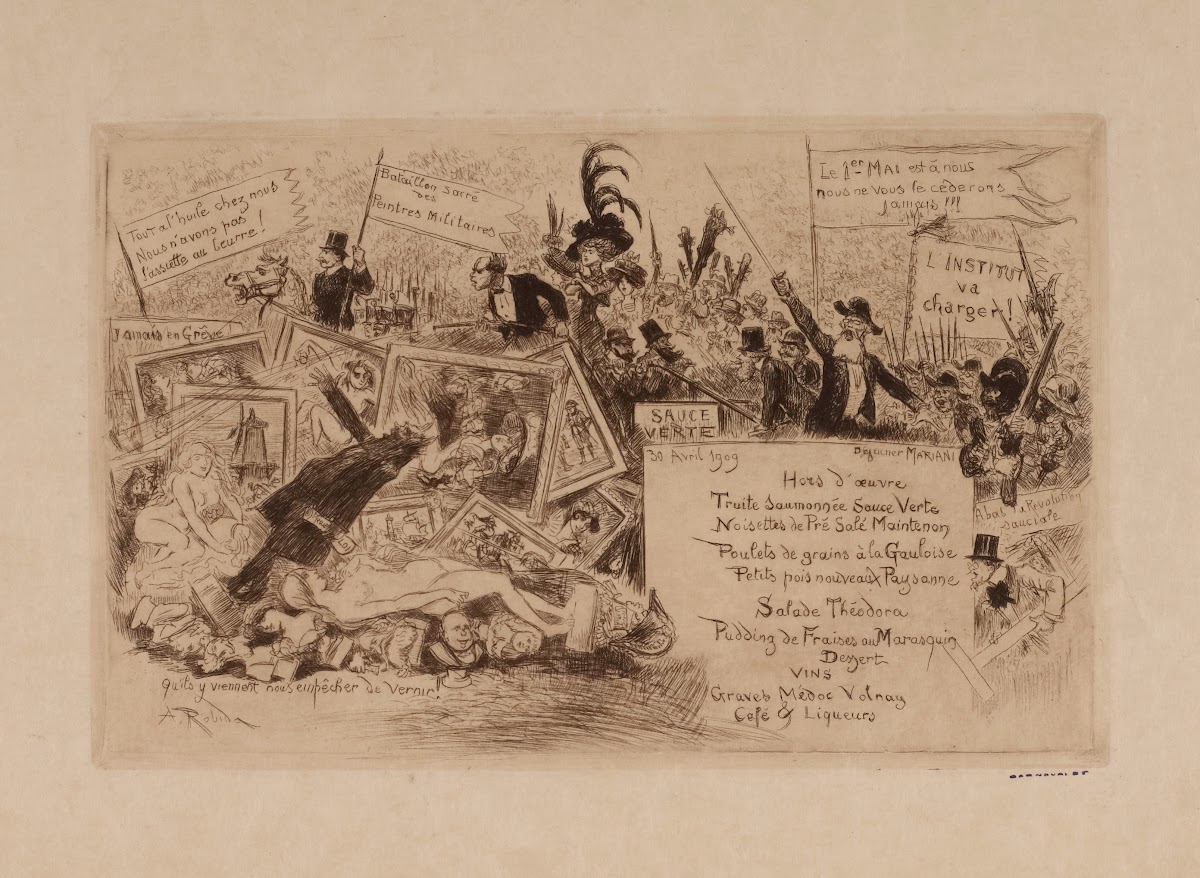 Déjeuner Mariani le 30 avril 1909 1909