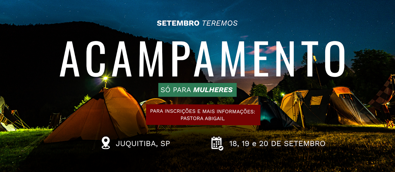 Acampamento de Mulheres 2026 – Renovadas para o Propósito de Deus