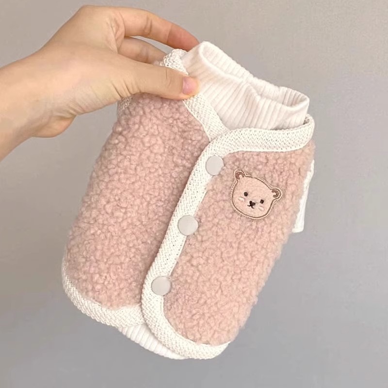 Dog vest with scarf for small dogs