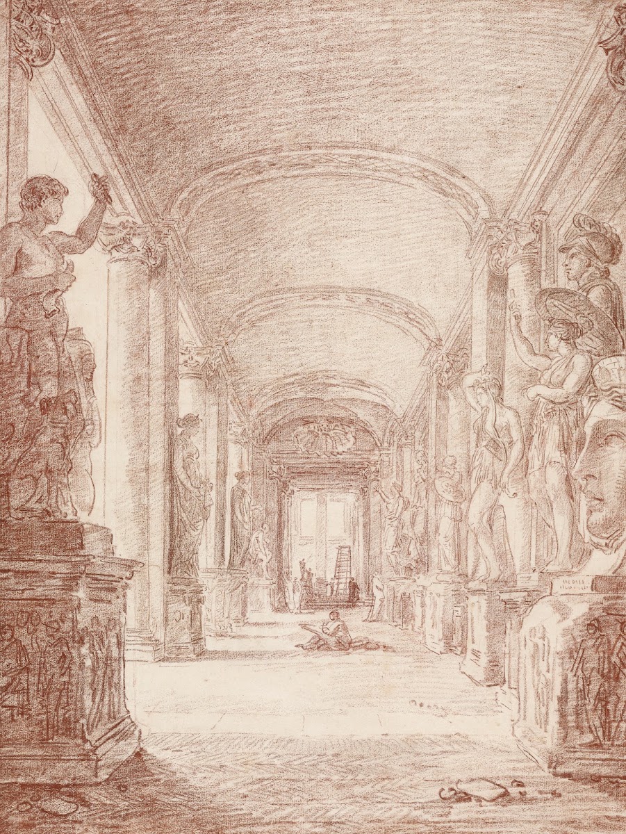 A Draftsman in the Capitoline Gallery 1765