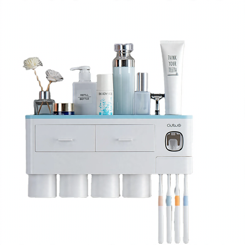Toothbrush organizer with toothbrush cup