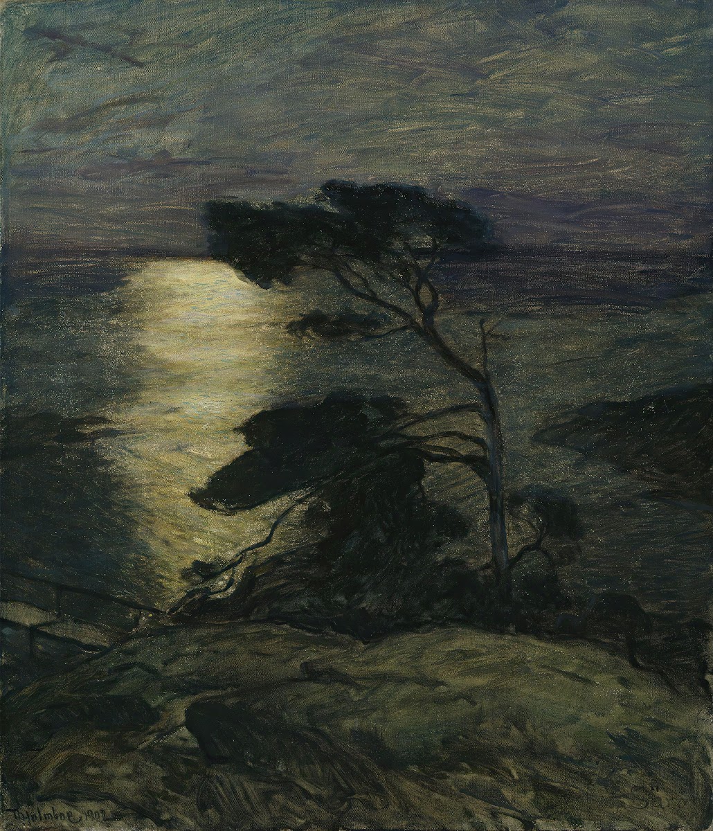 Pine Tree on the Coast in Moonlight 1902