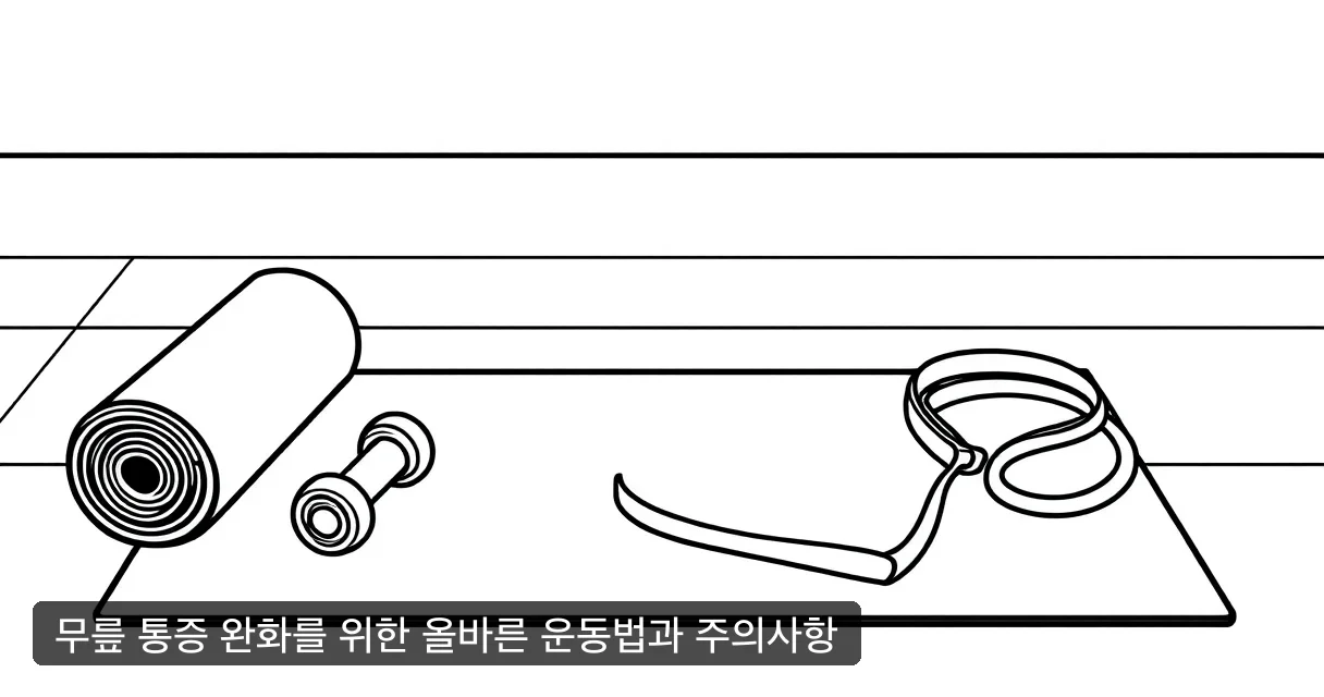 무릎 통증 완화를 위한 올바른 운동법과 주의사항