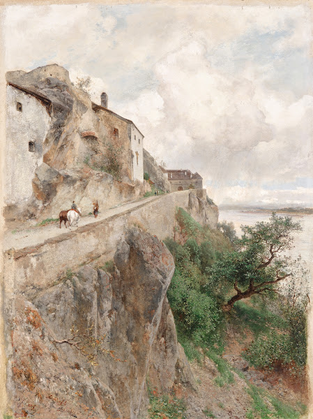 Dürnstein  Am Weg zum Schloss 1889