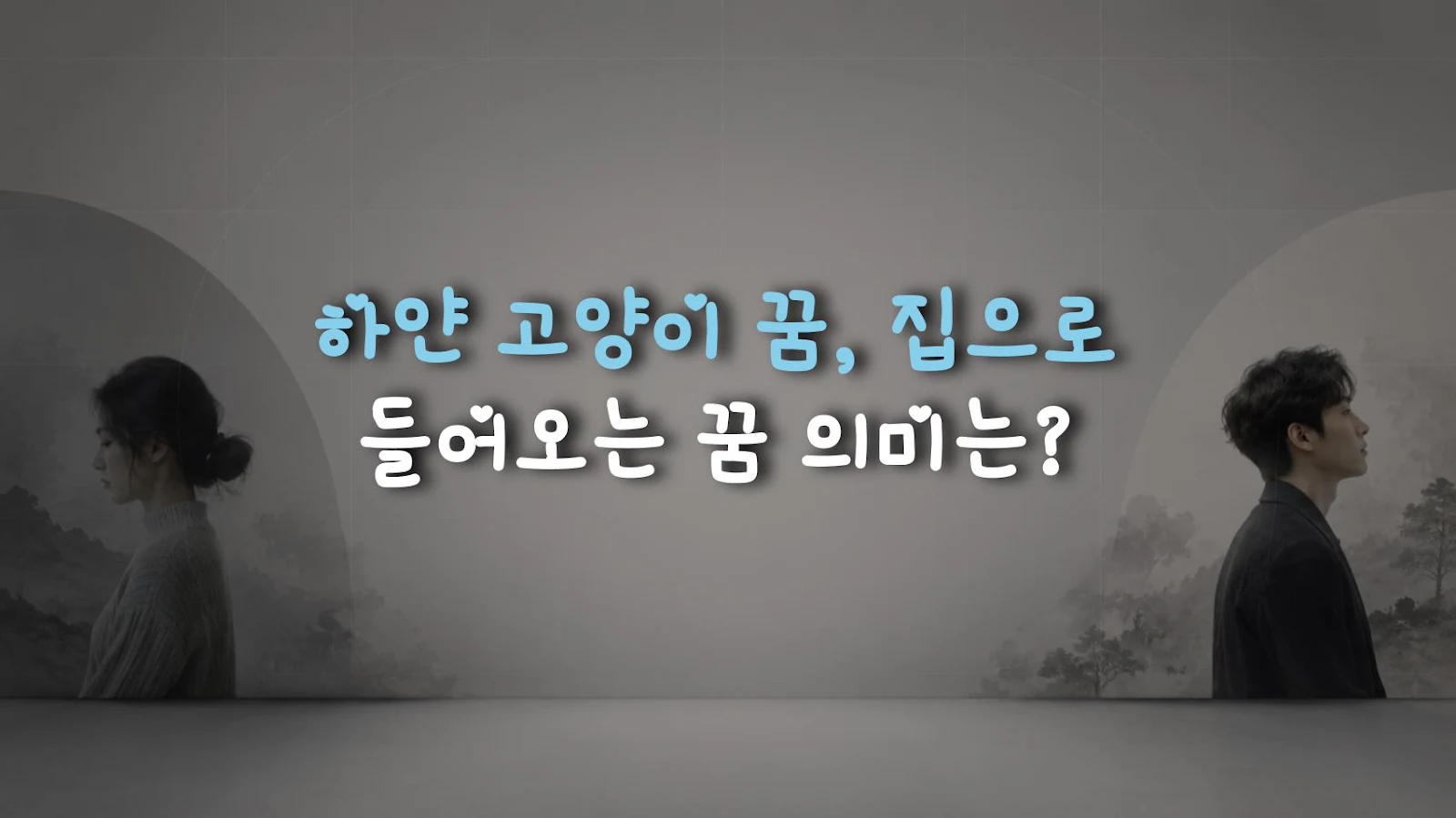 하얀 고양이 꿈, 집으로 들어오는 꿈 의미는?