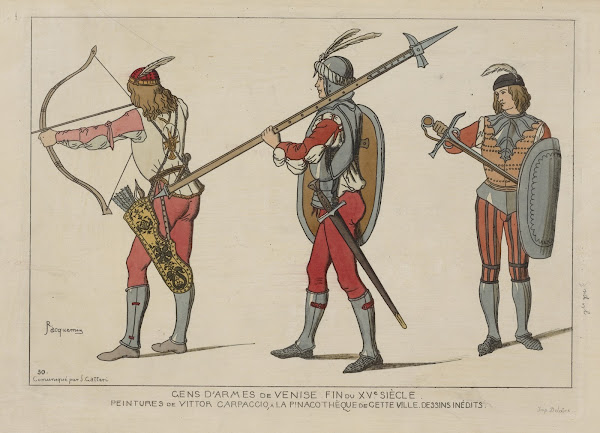 Gens darmes de Venise fin du XVe siecle Pentures de Vittor Carpaccio a la pinaco