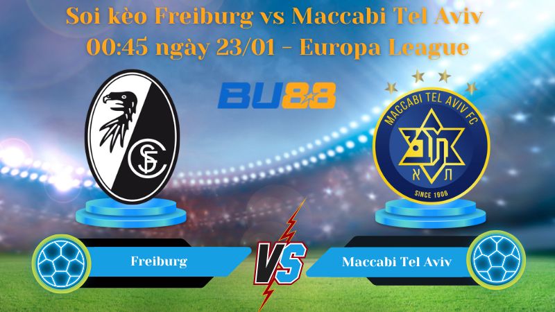 Soi kèo Freiburg vs Maccabi Tel Aviv 00:45 ngày 23/01
