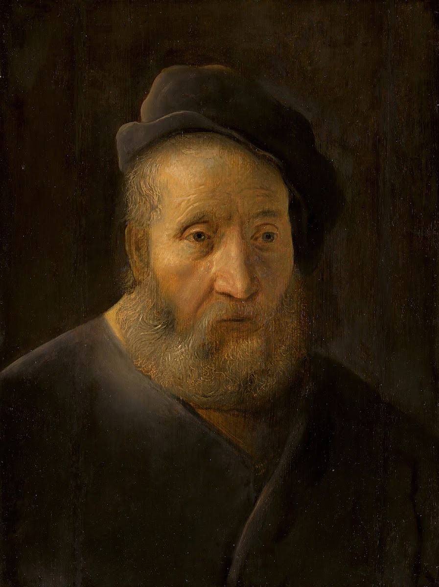 Portrait Of A Bearded Man Half Length Wearing A Cap  Circa 1630