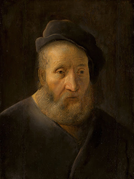 Portrait Of A Bearded Man Half Length Wearing A Cap  Circa 1630