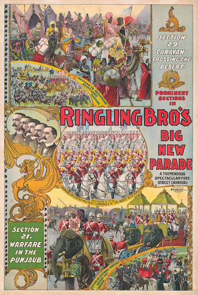 Prominent sections in Ringling Bros big new parade A tremendous spectacular free