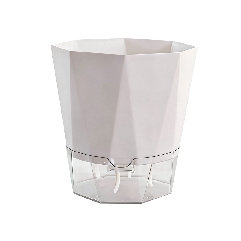 Flower pot with self-watering, plastic