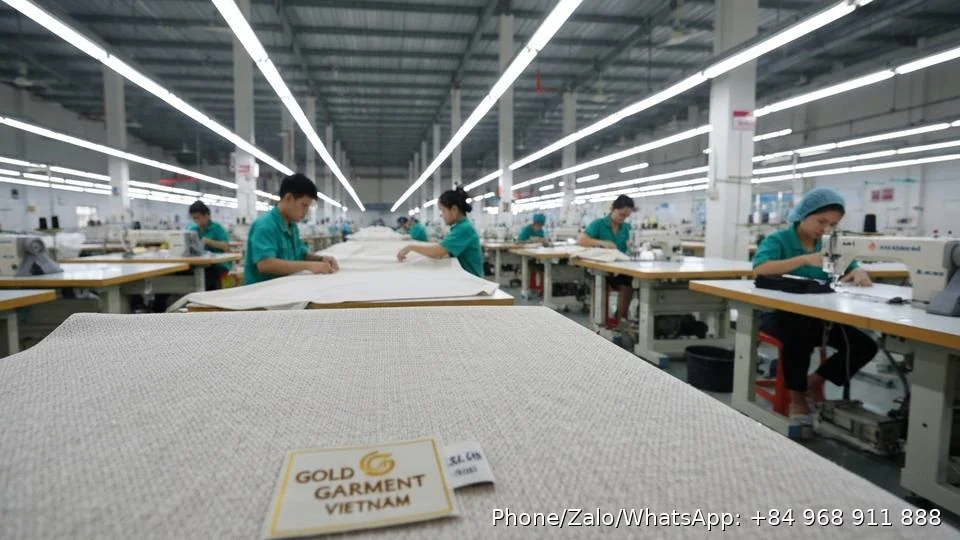PC Cotton Fabric - Gold Garment Vietnam