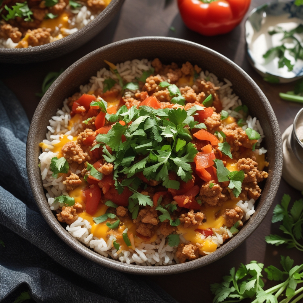 Final Easy Bang Bang Ground Turkey Rice Bowls Recipe | Quick Healthy Dinner