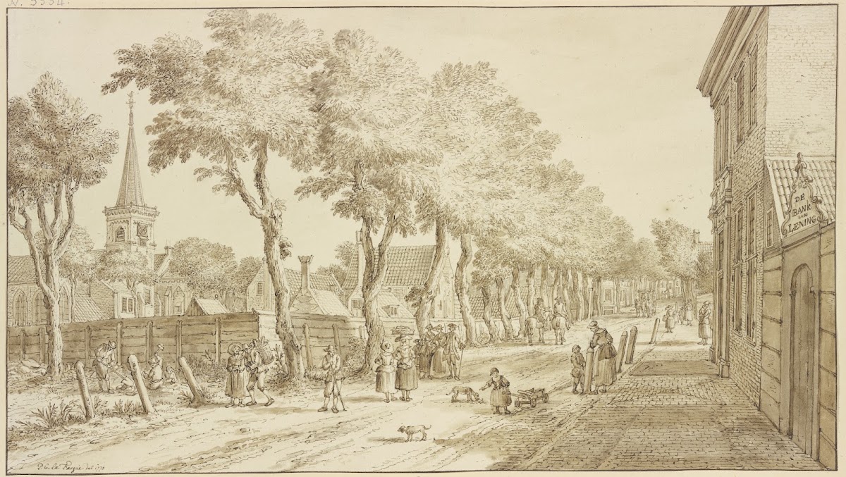 Gezigt van het Dorp Katwyk op Rhin 1770