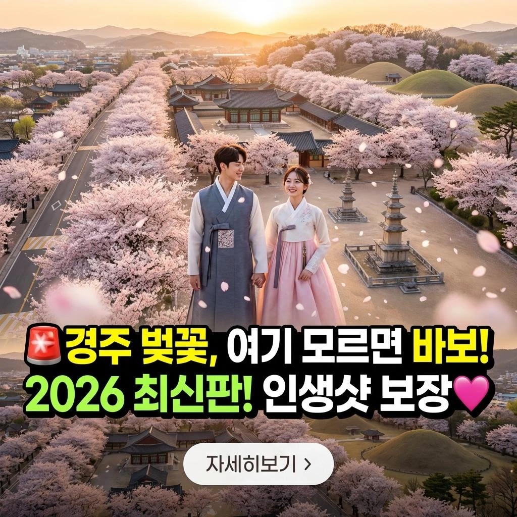 2026 경주 벚꽃: 실패 없는 럭셔리 여행 가이드