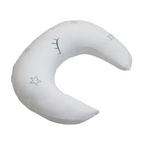 Pregnancy pillow Twins Moon (knitwear) white