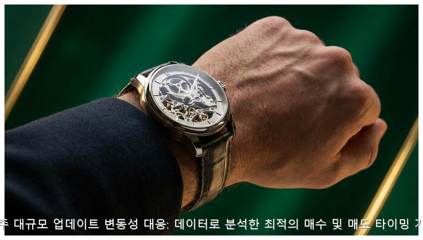 게임주 대규모 업데이트 변동성 대응: 데이터로 분석한 최적의 매수 및 매도 타이밍 가이드 핵심 안내 및 분석 인포그래픽 (3)