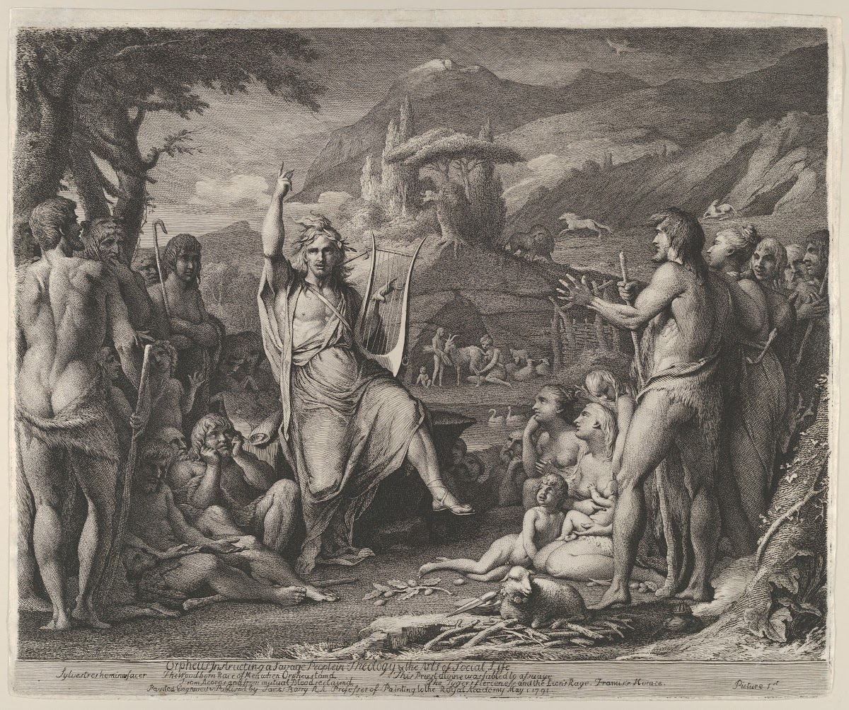 Orpheus Instructing a Savage People in Theology and the Arts of Social Life 1791