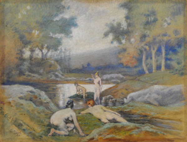 Women bathing 1916