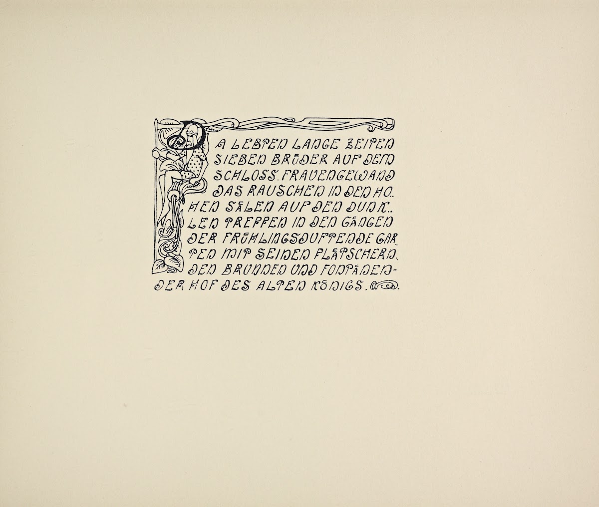 Beispiele kunstlerischer Schrift Pl030 1900