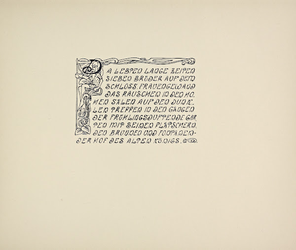 Beispiele kunstlerischer Schrift Pl030 1900