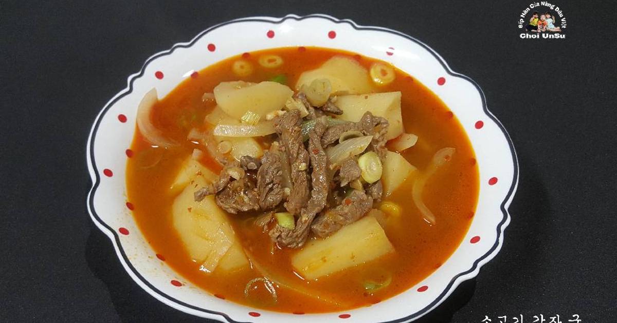 Canh thịt bò khoai tây 소고기 감자 국
