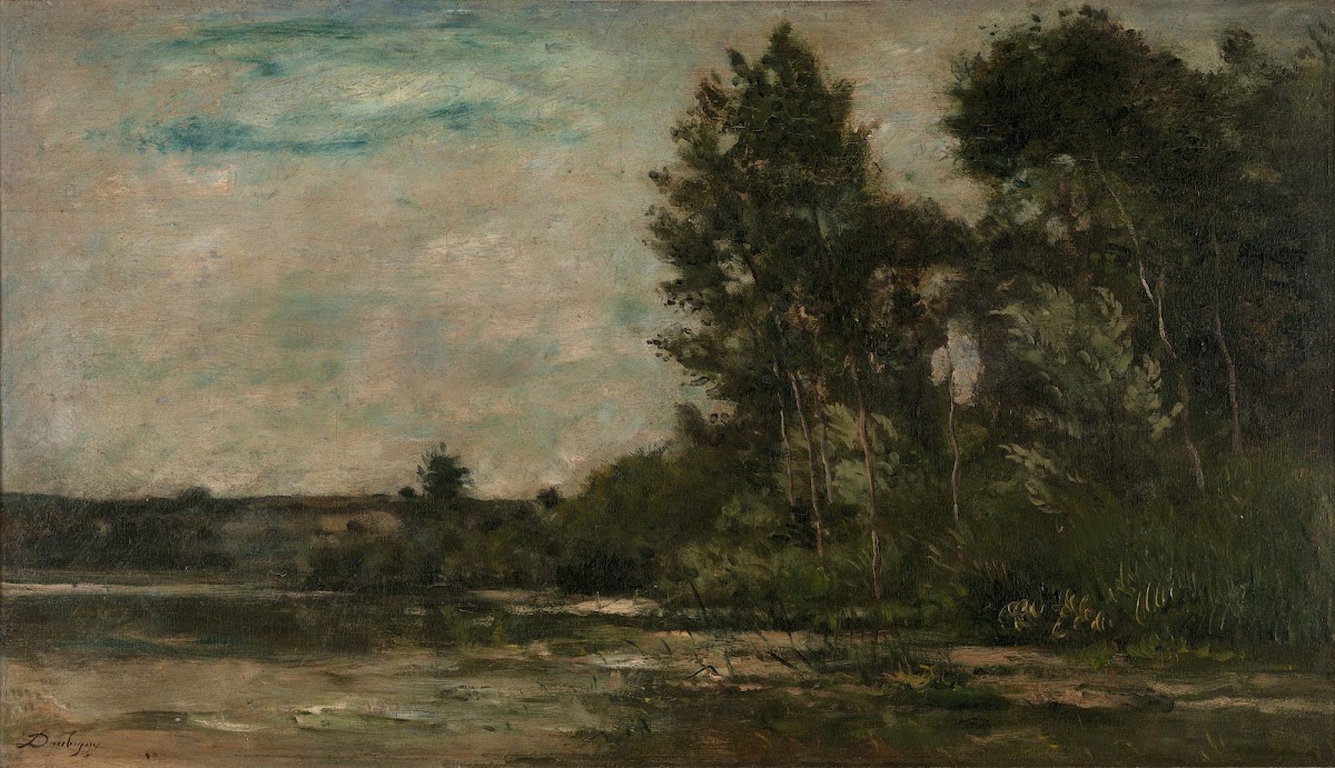 Scène de rivière River Scene circa 1860 1870