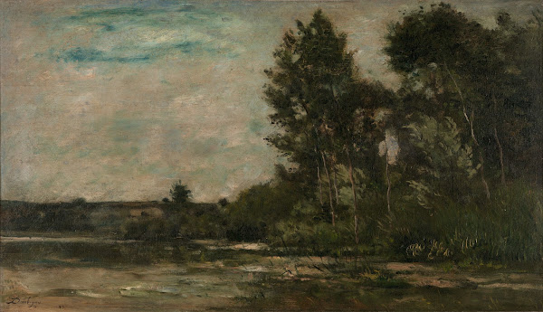 Scène de rivière River Scene circa 1860 1870