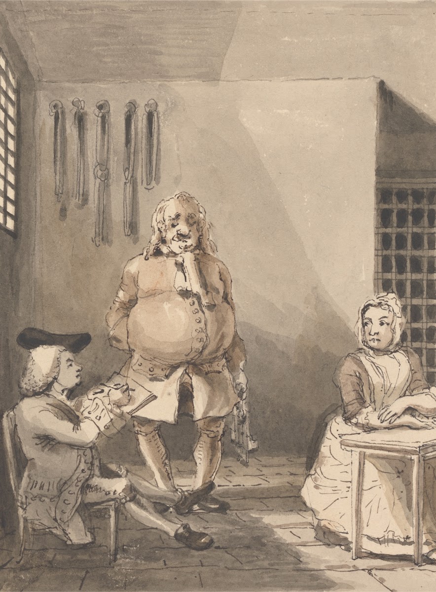 Hogarth Drawing Sarah Malcolm 1817