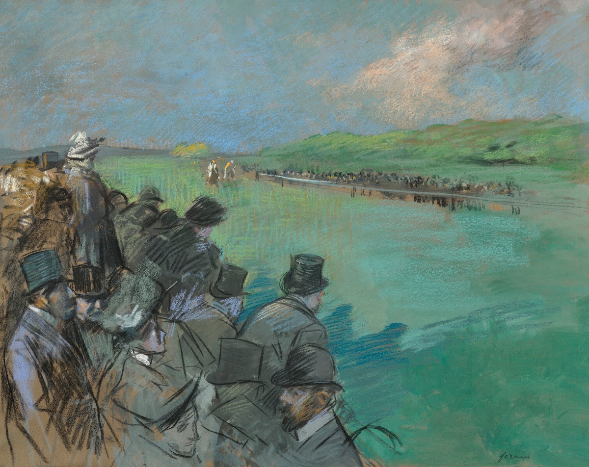 Champ de courses circa 1895 1900