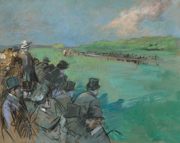 Champ de courses circa 1895 1900