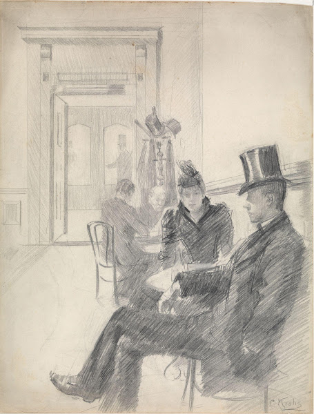 Thorolf Holmboe og frue på Grand Café 1890