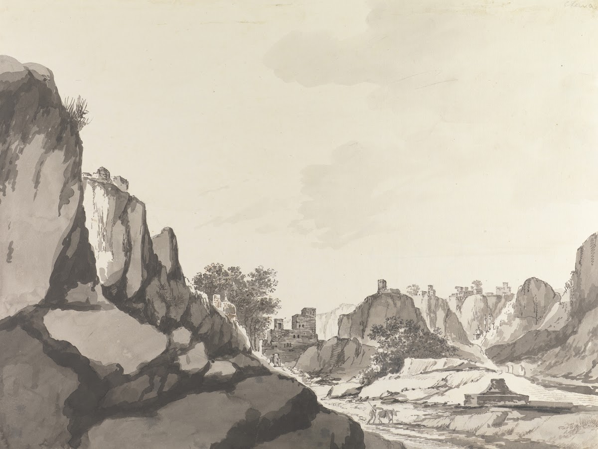 Original Drawings for Choix de Vues de LInde and Others Pl31 1780 1788