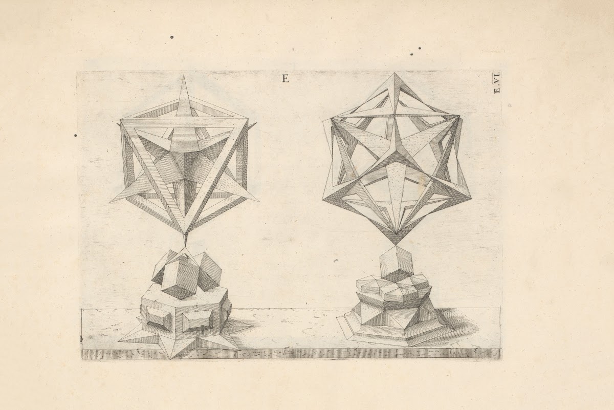 Perspectiva Corporum Regularium Perspective of regular solids Pl24 1568