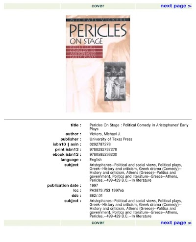 Pericles on Stage. Political Comedy in Aristophanes' Early Plays