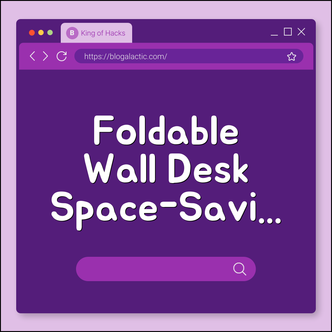 DIY foldable wall desk (space-saving, hinges, ergonomic)
