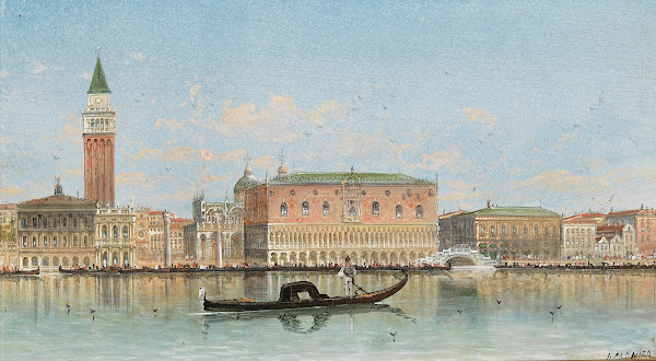 Venice a View of St Marks Colum