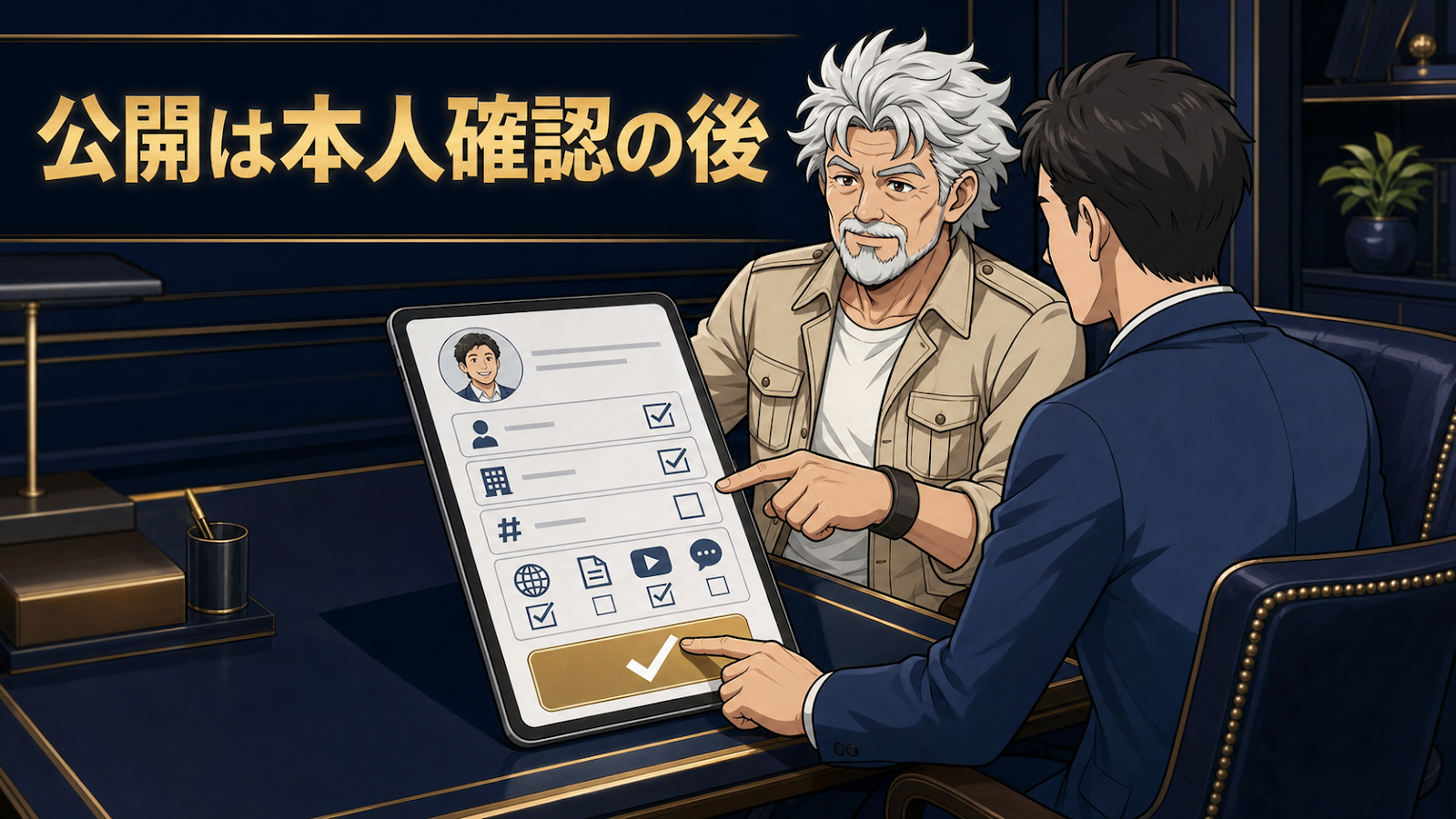 公開は本人の掲載同意と事実確認の後