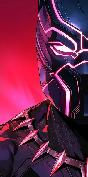 Black Panther, Marvel, Superhero, Comic Art iPhone Wallpaper Background