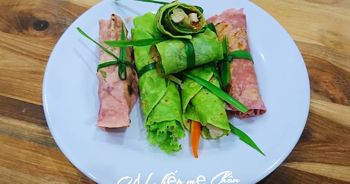 Bánh cuộn rau củ