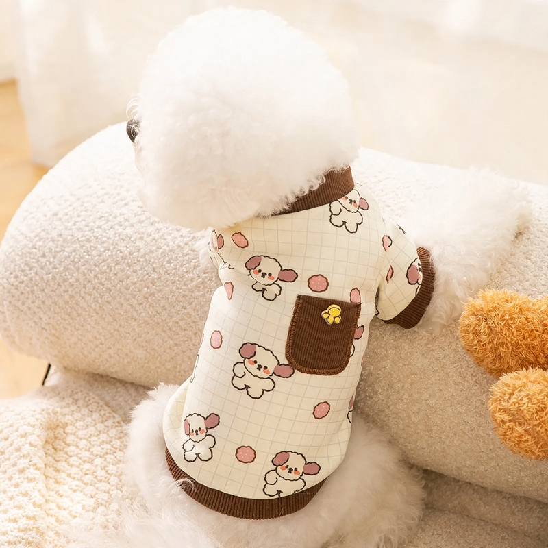 Two-legged onesie for pets, fleece