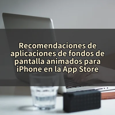 Recomendaciones de aplicaciones de fondos de pantalla animados para iPhone en la App Store