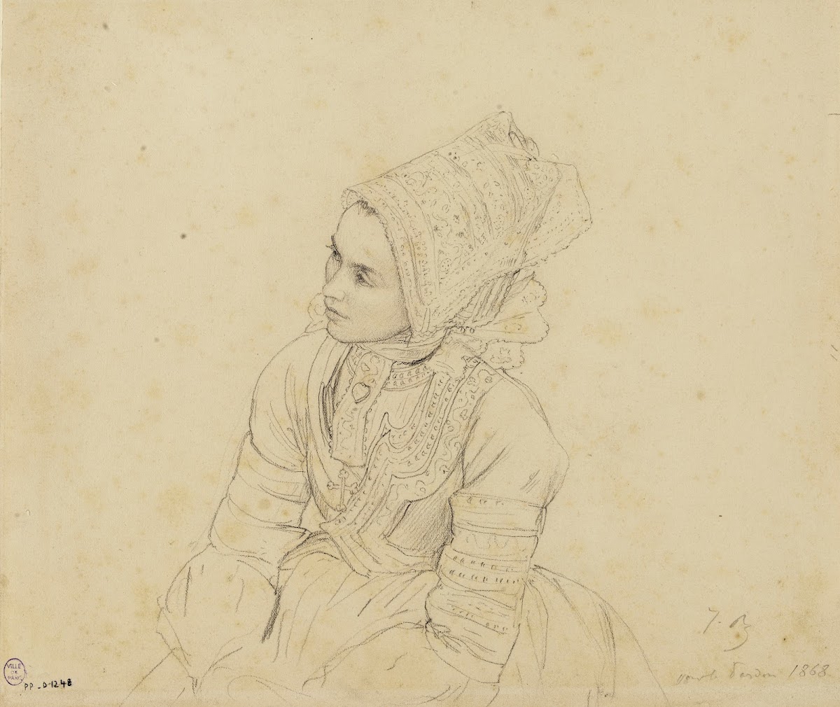 Bretonne au pardon 1868