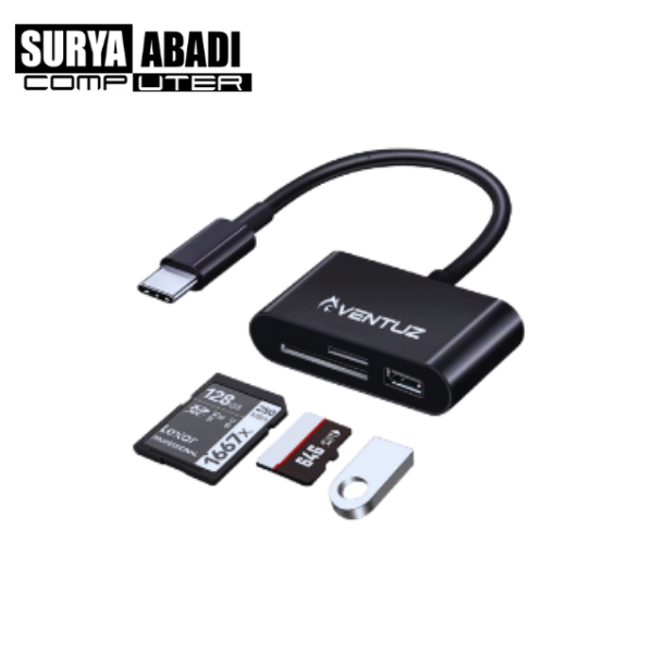 Card Reader Ventuz Type C 3in1
