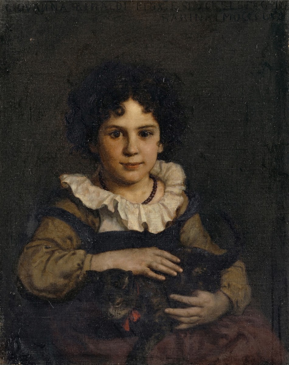 Girl with Cat in Her Arms 1862