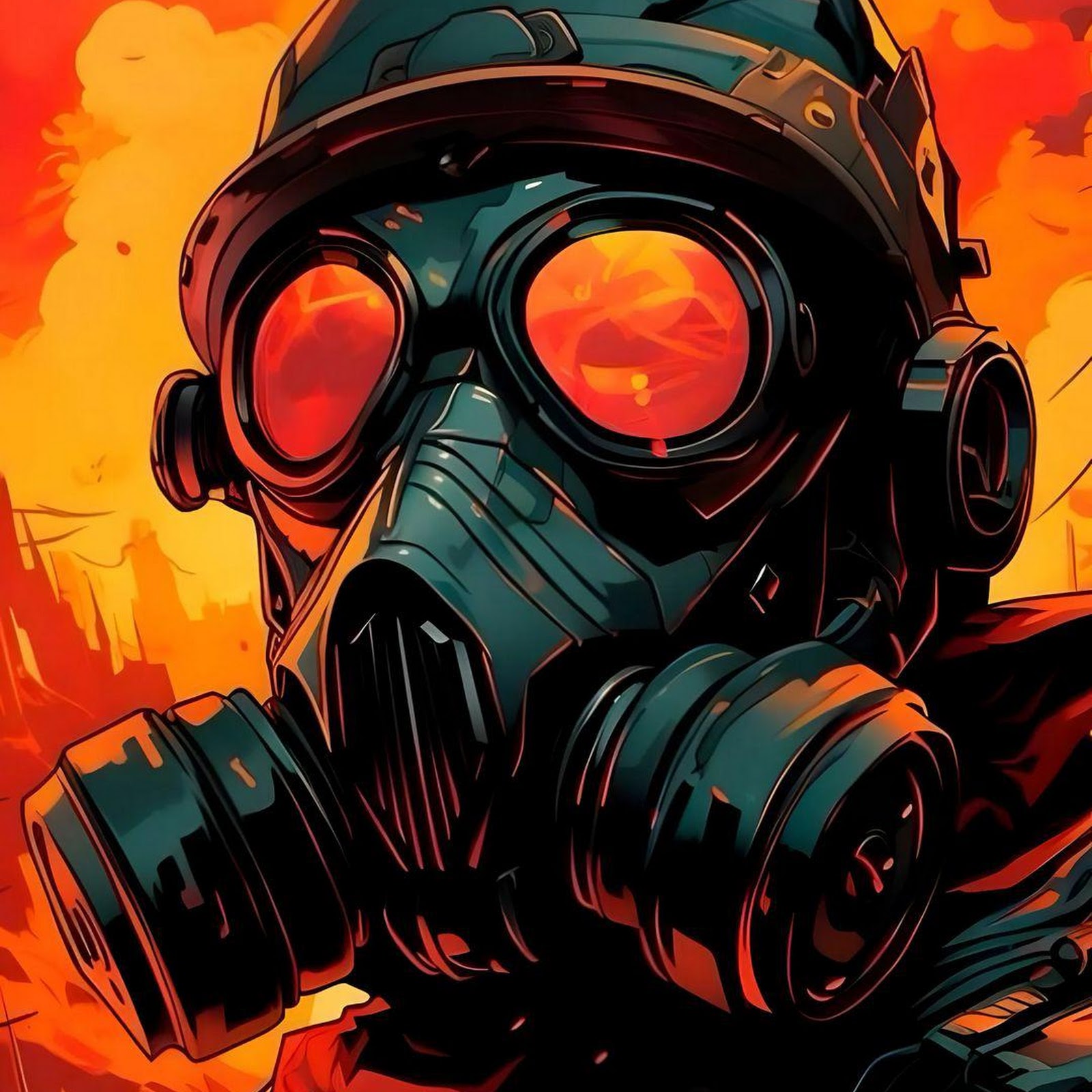 Download Post Apocalyptic Gas Mask Soldier Full HD iPhone