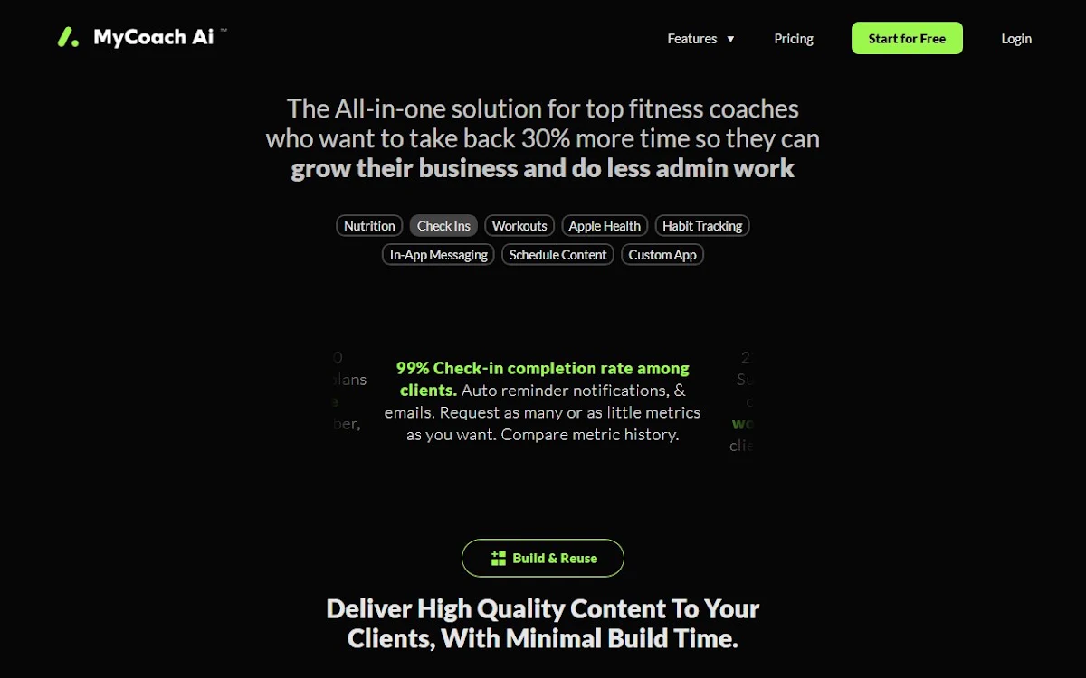 Captura de mycoachai.com