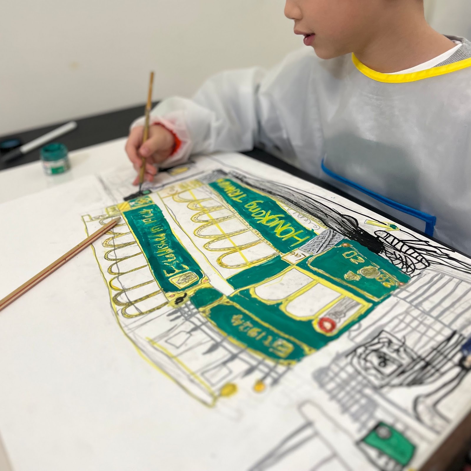 香港城市系列畫作