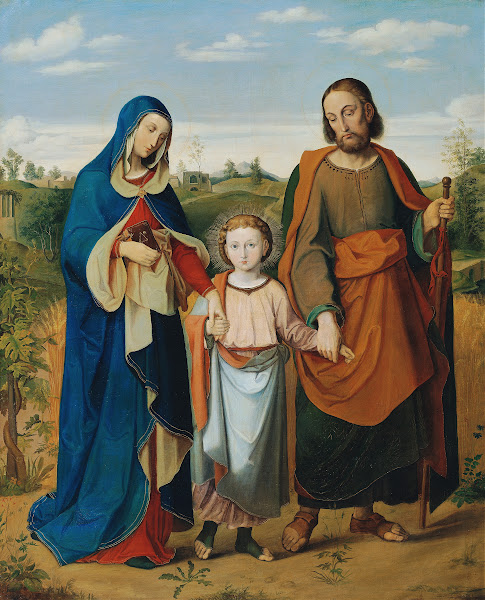 The holy family on the way home from the temple 1855