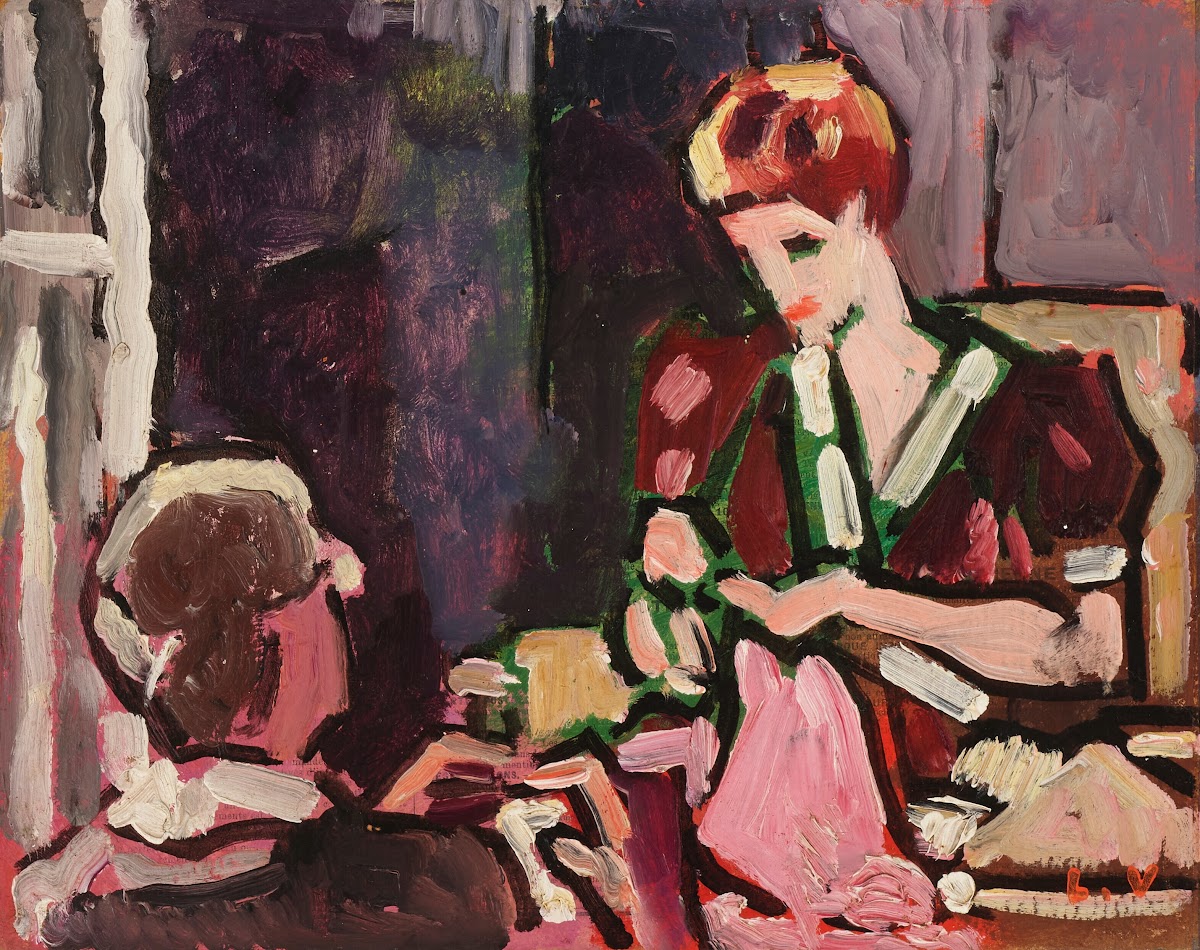 Jeune femme cousant 1938